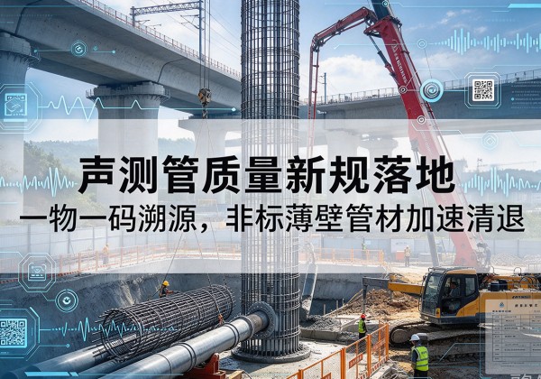 岱山声测管质量新规落地，一物一码溯源，非标薄壁管材加速清退